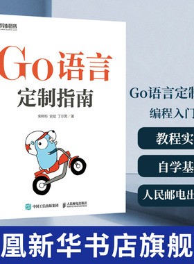 Go语言定制指南 Go语言编程入门书籍golang教程实战自学基础入门实践开发 Go语言编程自学图书 Go语言实践编程书籍