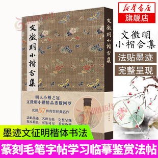 文徵明小楷合集 高清临摹原碑帖墨迹本金石拓片名品题跋文征明硬笔毛笔书法字帖全集书籍 千字文琴赋文赋草堂十志