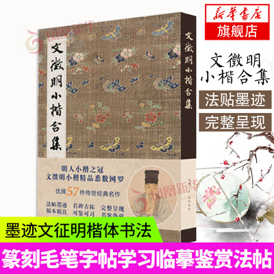 文徵明小楷合集 千字文琴赋文赋草堂十志 高清临摹原碑帖墨迹本金石拓片名品题跋文征明硬笔毛笔书法字帖全集书籍