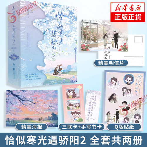 恰似寒光遇骄阳2全两册 【随书附赠海报+明信片+贴纸+手写书卡+三联卡】阅文集团白金作家囧囧有妖代表作 阅文言情现象级作品