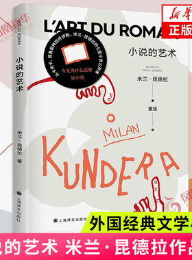 小说的艺术 散文随笔 追问生命的轻与重现当代文学外国小说法国故事什么要读小说 上海译文出版社 外国文学散文随笔外国小说 正版