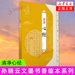 清净 心经 孙晓云书 本书涉及小楷书体 通过欣赏 临摹 浸润式学习 中华文萃书道 江苏凤凰美术出版社 新华正版书籍