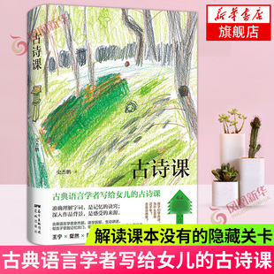 古诗课 史杰鹏著 古典语言学者写给女儿的古诗课 从诗人故事到历史背景掌握记忆诀窍 解读课本没有的隐藏关卡文学诗歌