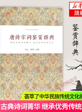 唐诗宋词鉴赏辞典 乐云黄鸣著 涵泳古典诗词菁华继承传统文化 中国古典文学小说文学诗歌词曲历史小说名家名作书正版