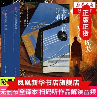 外国文学小说 凤凰新华书店 卡拉马佐夫兄弟 陀思妥耶夫斯基精选集 译林出版 全两册 听讲解音频 上下 世界名著名作正版 社 扫码