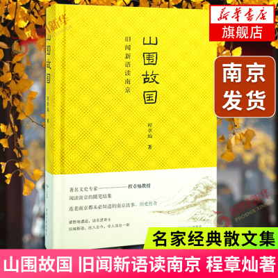 山围故国 旧闻新语读南京 程章灿著 关于南京的文史随笔结集 讲述连老南京南京故事历史传奇南京大学文学散文随笔正版