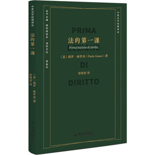 法的第一课 保罗·格罗西 著 法律的概念 历史渊源及现实意义 法律用规则避免武断 用秩序规避冲突 北京大学出版社 新华正版书籍