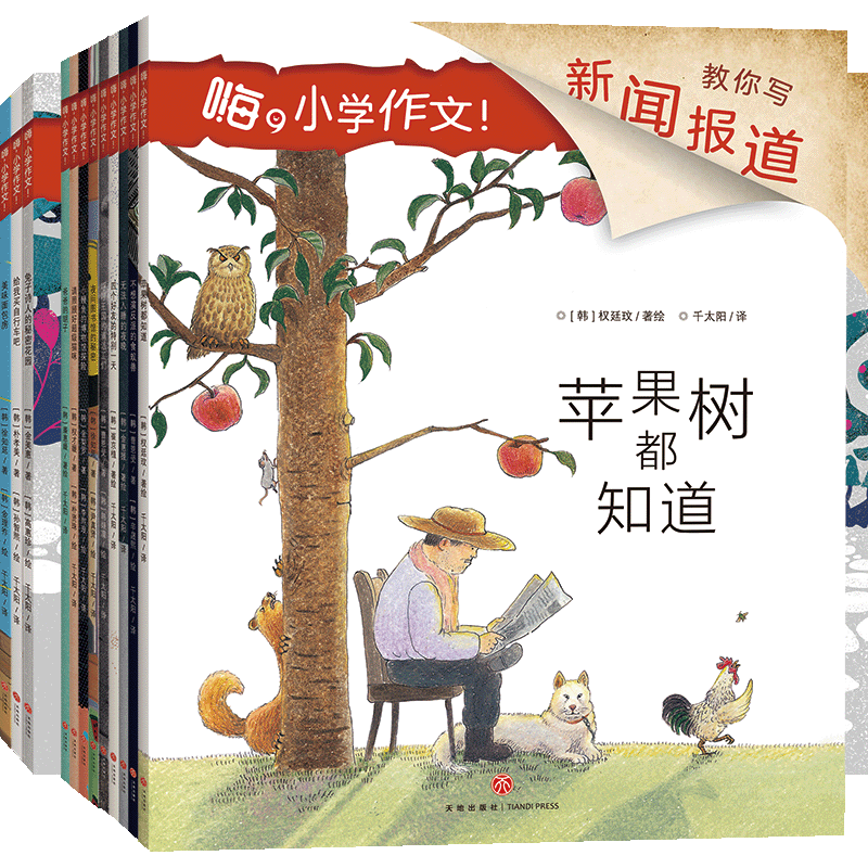 嗨 小学作文12本套装 日记信观后感读后感说明文议论文想像作文等小学作文教辅绘本故事书天地社