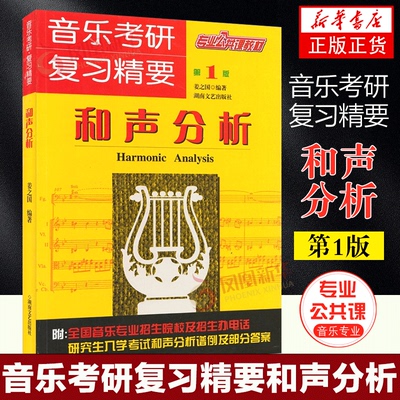 和声分析 第一版 音乐考研复习精要 专业公共课教材 姜之国 音乐考研习题集 湖南文艺出版社 音乐考研复习精要和声分析 正版书籍