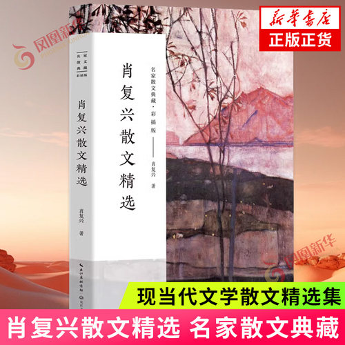 肖复兴散文精选 名家散文典藏 彩插版 收录那片绿绿的爬山虎手绘插图现当代文学散文精选集名家作品 长江文艺出版社 新华书店正版