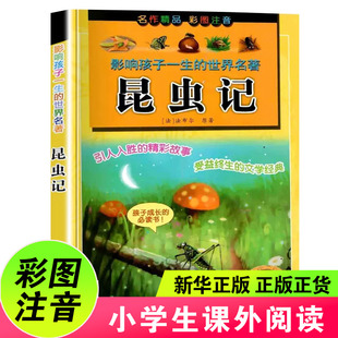 12岁孩子成长阅读书籍浙江少年儿童出版 社新华正版 中国少年儿童阅读文库系列小学生课外阅读儿童文学书精彩故事彩图注音6 昆虫记