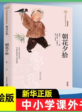 朝花夕拾 鲁迅专集彩绘本 美冠纯美阅读书系 儿童文学名家名作系列作品小学生三四五六年级课外书阅读 凤凰新华书店旗舰店