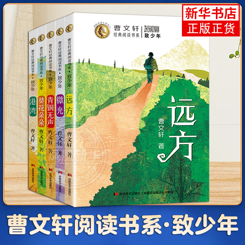 致少年曹文轩阅读书系 远方+微光+港湾+青铜无声+葵花朵朵 全五册 少儿文学读物课外书 8-15岁儿童读物 吉林美术出版社 新华正版