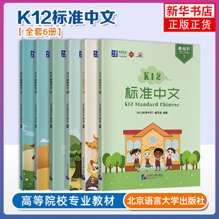 中阶 附音频K12 Standard 任选 1234国际中文水平等级一二三级YCT 初阶 Chinese HSK对外汉语国际学校中文教材 K12标准中文基础阶