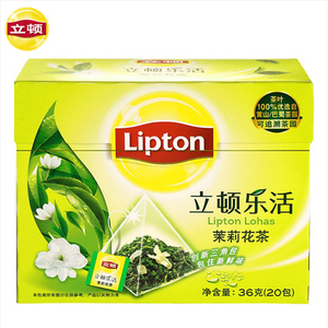 20.18元包邮 立顿 茉莉花茶乐活三角茶包 20包