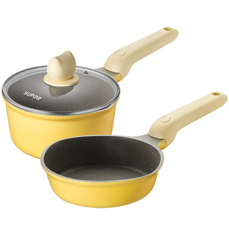 抗菌款 苏泊尔宝宝辅食锅婴儿不粘煎煮一体煮粥小儿童燃气灶 奶锅