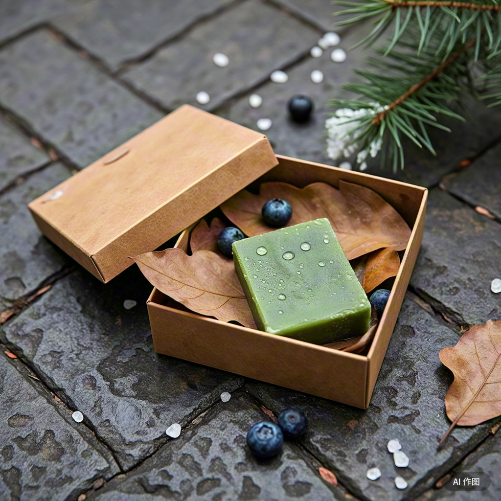 蓝莓雪松手工皂 蓝庄9年香皂ph7 植物天然古法冷制洗脸手沐浴