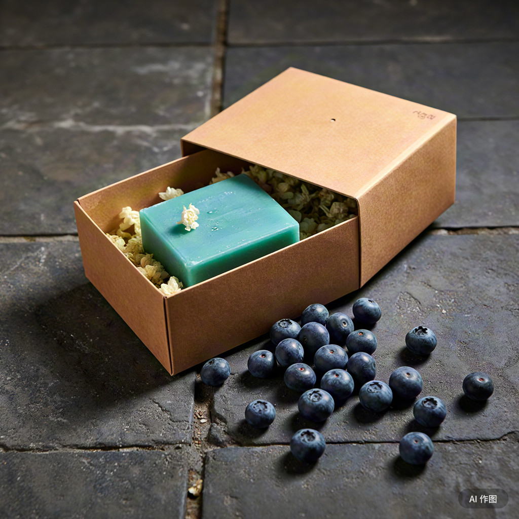 蓝莓苦橙花手工皂ph7婴儿敏感肌专用洗脸卸妆滋润肤孕妇水洁面皂