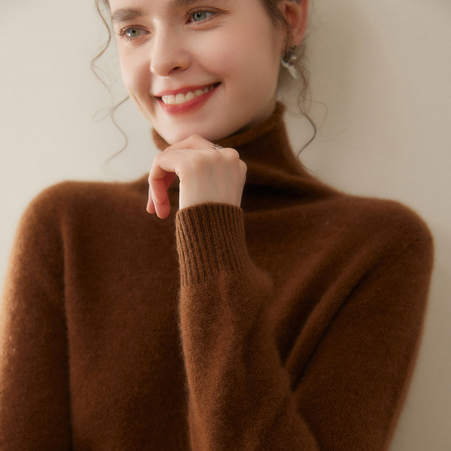 一线成衣山羊绒衫女高领毛衣冬季内搭纯色堆堆领羊绒针织打底衫,女装/女士精品,羊绒衫,淘宝优惠券,粉丝福利购,淘宝优惠卷