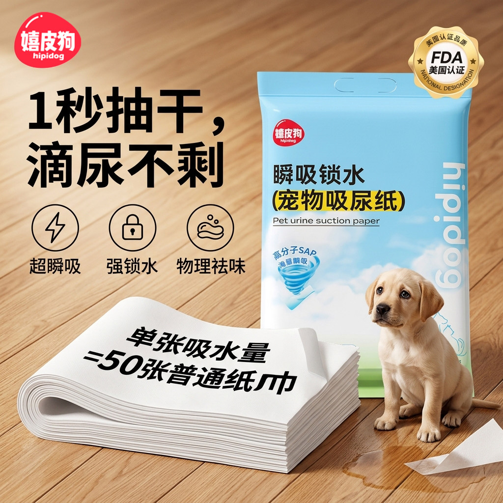 吸尿纸狗狗宠物尿垫吸水神器擦尿吸水纸一次性尿片吸水垫厕所用品