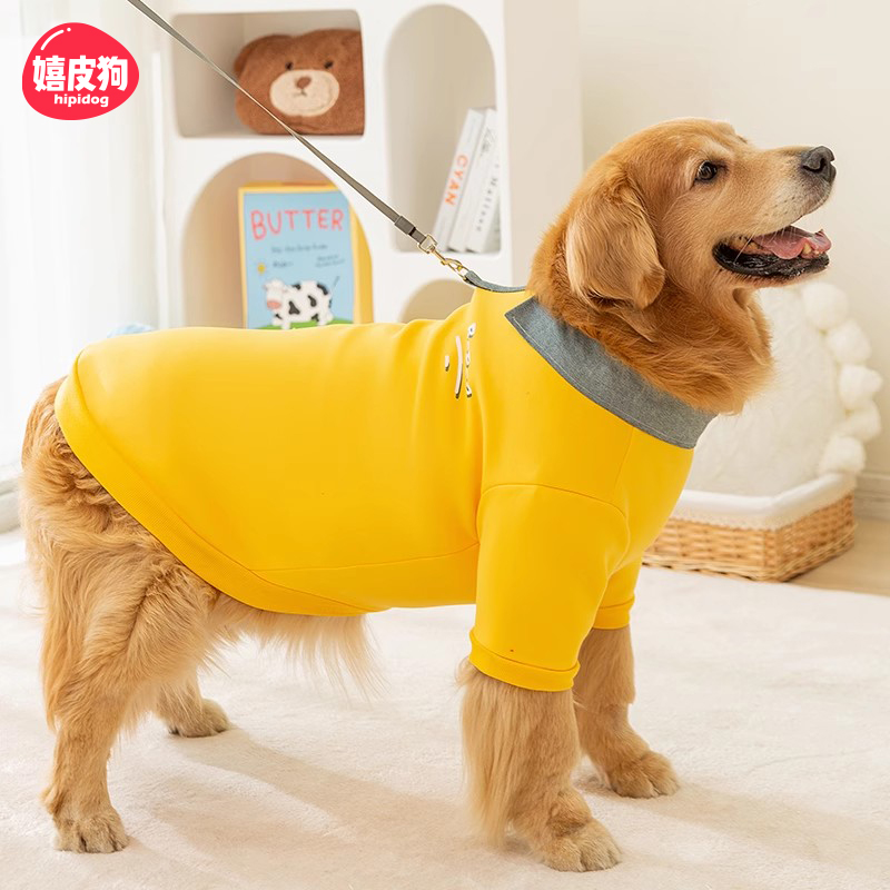 金毛狗狗衣服春秋款柴犬边牧中型犬大型犬萨摩哈士奇拉布拉多薄款