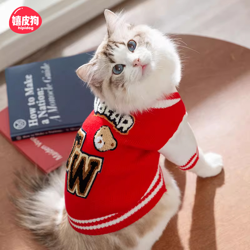 棒球服针织毛衣hipidog/嬉皮狗