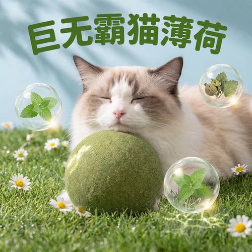 10CM！超大猫薄荷球，不再丢球啦