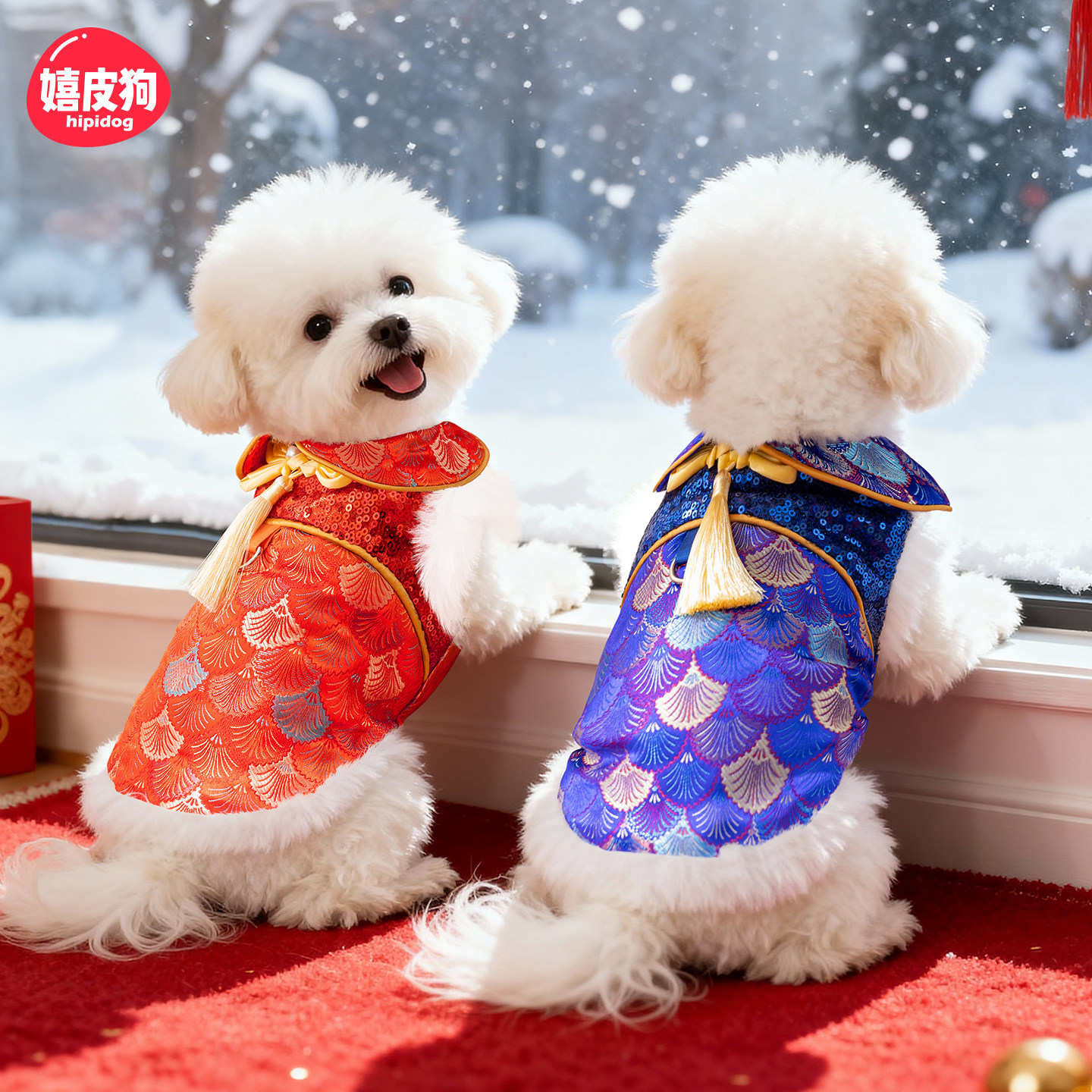 喜庆小狗狗过年衣服2025新款冬装比熊泰迪小型犬宠物冬季棉衣拜年,宠物/宠物食品及用品,狗宠物服装/雨衣,淘宝优惠券,粉丝福利购,淘宝优惠卷