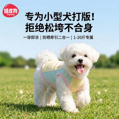 小型犬凉感背心降温防晒服