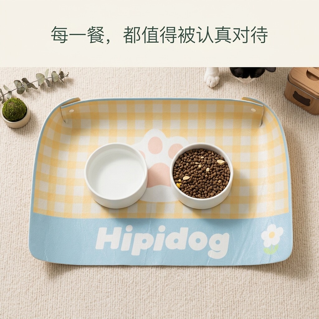 宠物餐垫防水狗狗猫咪专用防滑碗垫餐盘防污PVC猫狗垫子四季通用图片