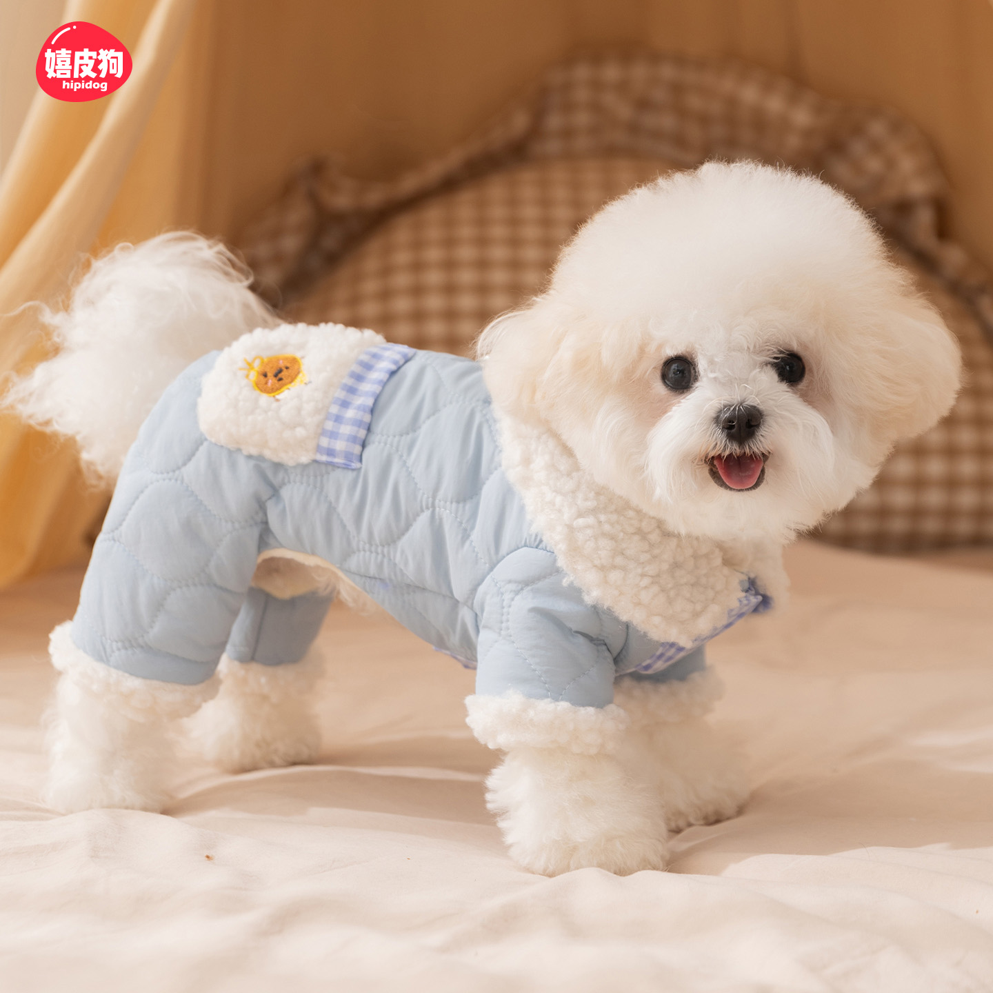 2025新款小狗狗衣服四脚棉衣泰迪比熊宠物小型幼犬雪纳瑞冬天冬装