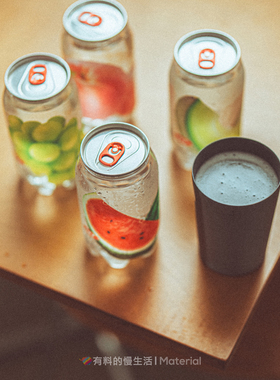 韩国进口OKF西瓜气泡水果味汽水烤肉聚餐饮料多口味葡萄蜜瓜饮品