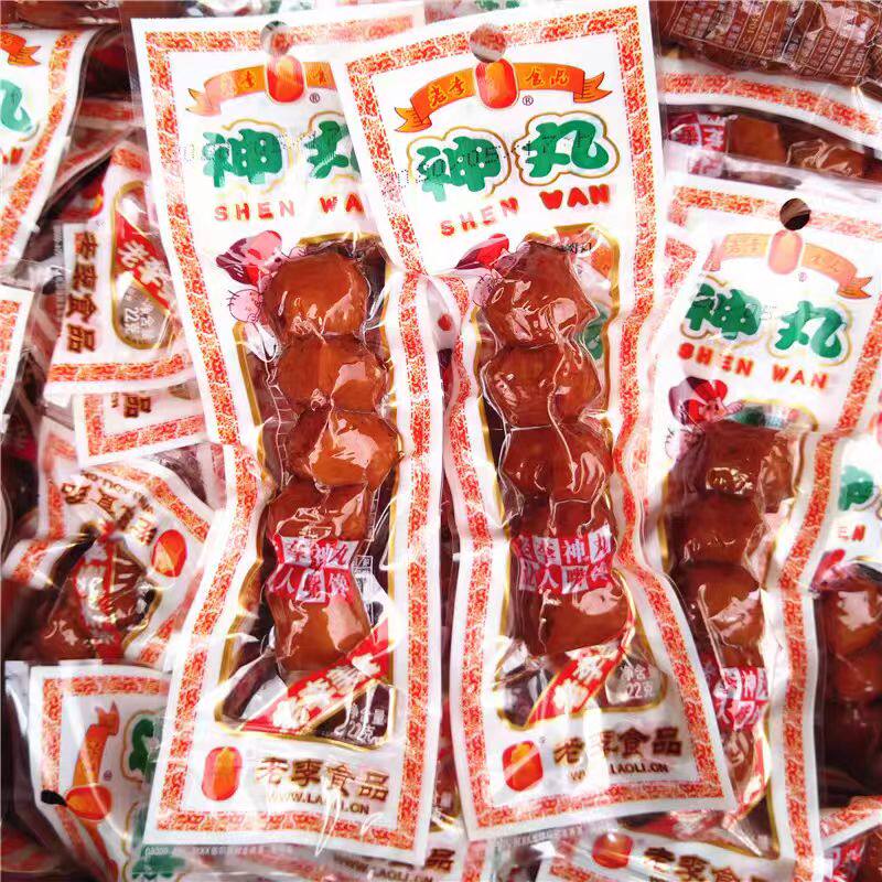 老李贡丸神丸零食袋装香辣味纯手工传统工艺休闲小食品500g散装