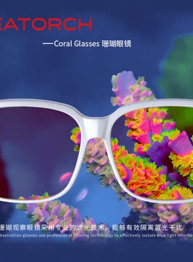 施特驰CG系列珊瑚眼镜/CG-100防蓝光眼镜观赏珊瑚还原真实色彩