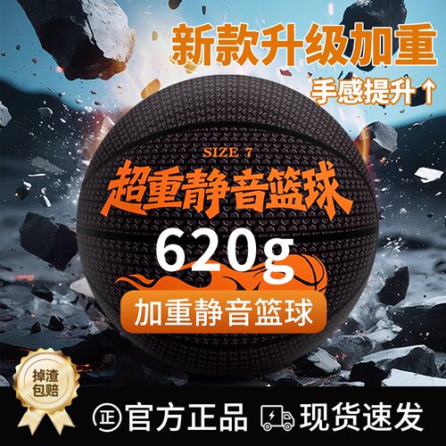 德国品质加重静音篮球不掉渣家用室内无声儿童高弹力专业训练球