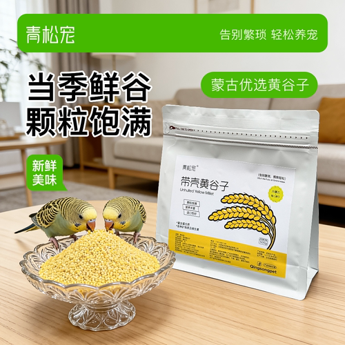青松宠鹦鹉饲料鸟粮新黄谷子