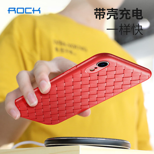 ROCK适用苹果xr手机壳iphonexr散热透气网壳编织BV镂空软壳夏天轻薄手机套xr个性 超薄情侣保护套 创意防摔潮款