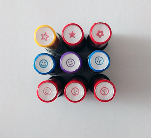 笑脸表情印章5MM教师印章幼儿园笑脸小眼睛笑脸哭脸平脸小号千次