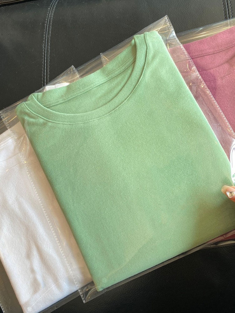 WTHEONE敲合身纯棉亲肤磨毛显瘦弹力短袖T恤女百搭基础圆领打底衫