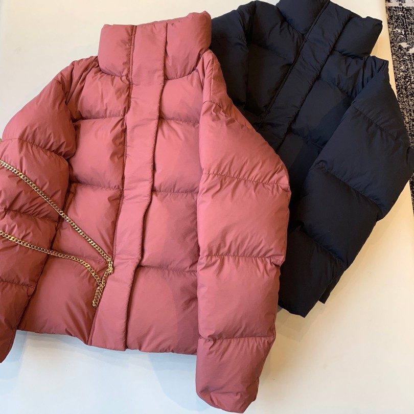 THE WOW 90白鹅绒 定制玫瑰豆沙色 超显肤白超蓬松饱满短款羽绒服