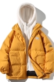 EY105冬季港风潮休闲男女加厚假两件羊羔毛棉服棉衣外套白底P148，男装棉衣，电商C306