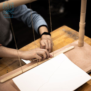 敬人纸语书芯锁线支架木制书籍装帧设计手工diy工具专用配件套装