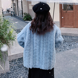 现货主推小香风仿濑兔毛外套羊羔毛皮毛一体207-J8830P175控258，女装皮草，卡莱