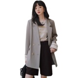 现货2色！数据好感织带撞色西装小西服207-J9678P115控178，女装西装，卡莱