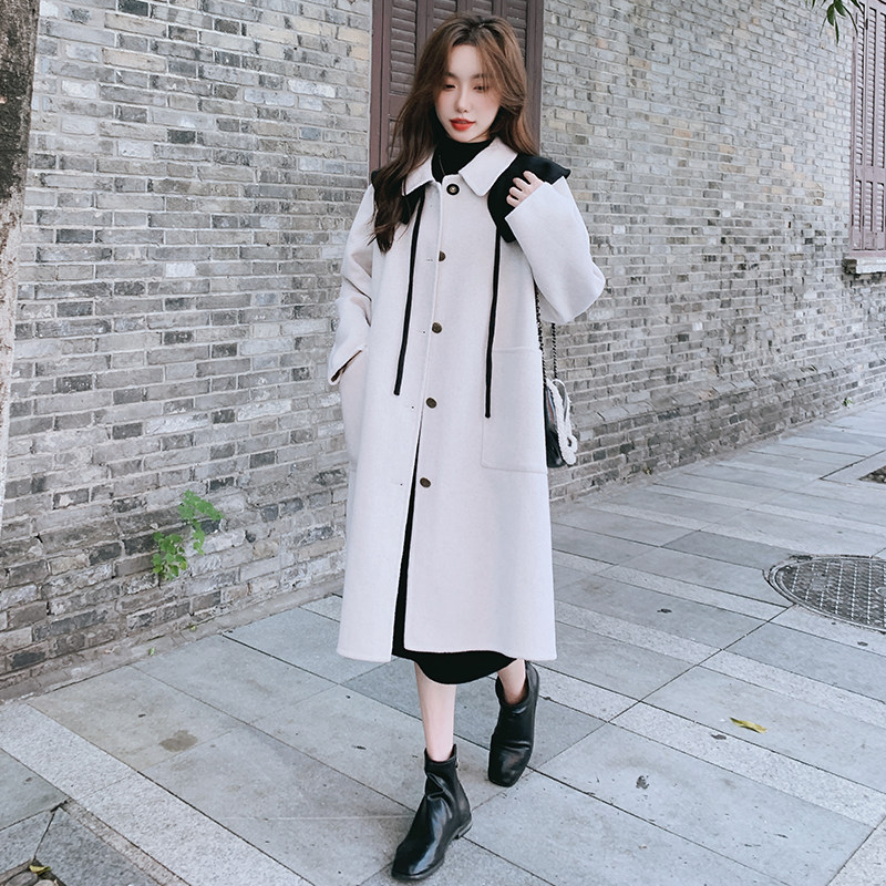 新款22冬装新款可拆卸领毛呢大衣外套207-J8818P185控268,女装毛呢外套,卡莱