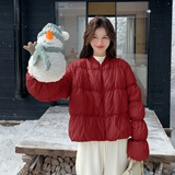 现货新年红数据好2色！短款羽绒服90绒207-1832P315控438，女装羽绒服，卡莱