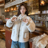 新款现货新中式风仿貂毛外套207-1023P195控288，女装派克服，卡莱