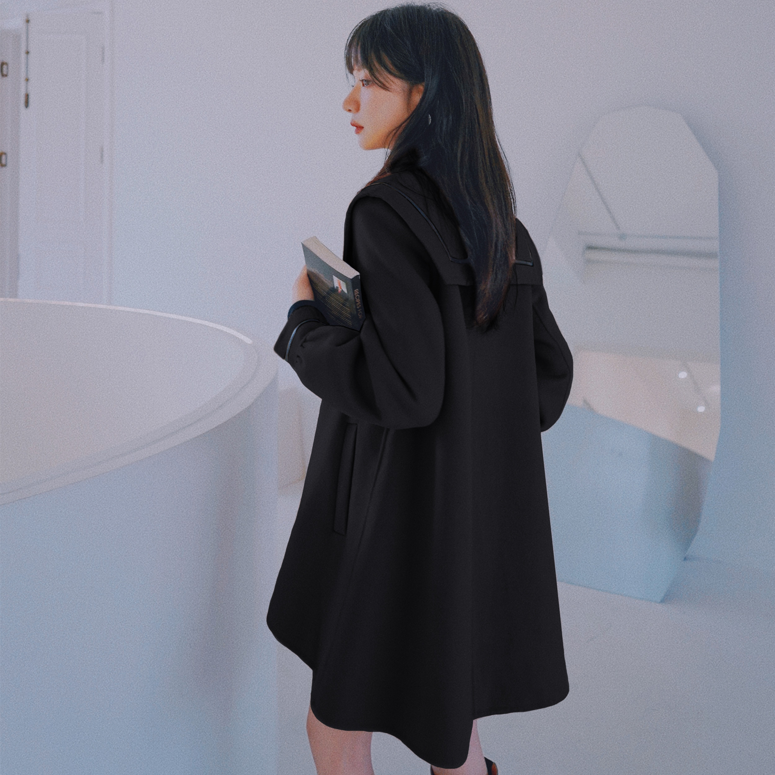 大货已出主推不起球夹短款A字毛呢大衣外套207-J916P160控238,女装毛呢外套,卡莱