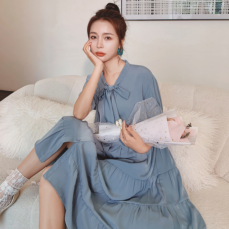 现货！3色系带连衣裙蛋糕裙207-J786P95控148，女装连衣裙，卡莱