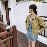 【春款现货】数据好PU皮衣短款外套207-013P135控188，女装皮衣，卡莱